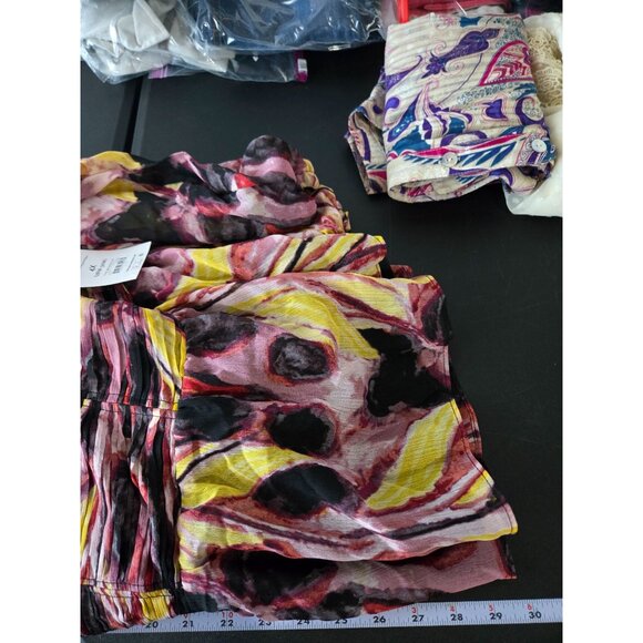 Terra & Sky Womens Long Sleeve Babydoll Top Plus Size 4X NWT Ruched Sheer Club - Picture 8 of 10